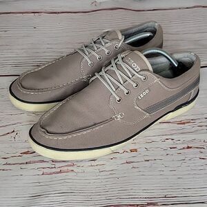 IZOD OASIS Men's Linen Taupe Casual Shoes Size 11